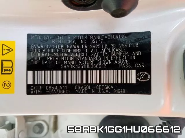 58ABK1GG1HU066612 фото 2
