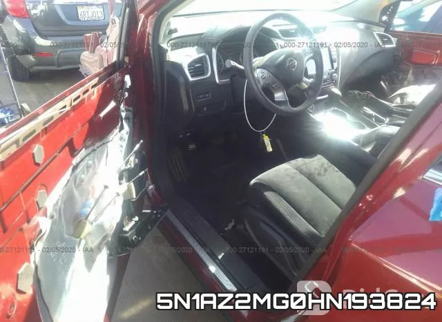 5N1AZ2MG0HN193824 фото 6