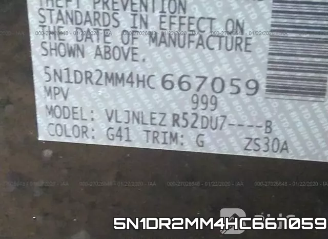 5N1DR2MM4HC667059 фото 10