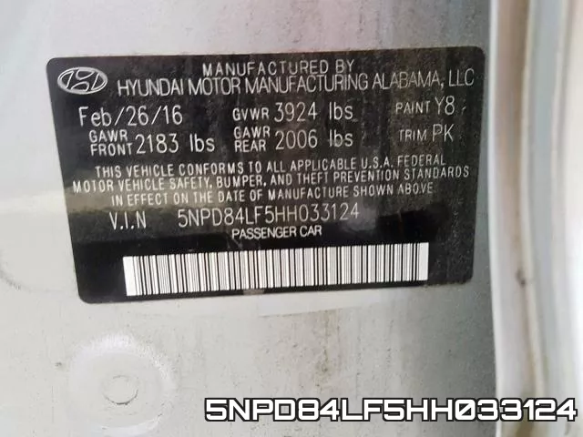 5NPD84LF5HH033124 фото 2