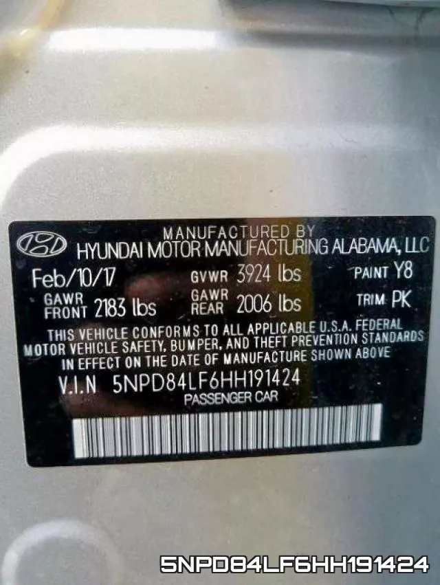 5NPD84LF6HH191424 фото 2