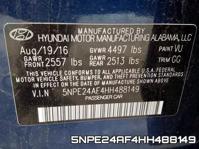5NPE24AF4HH488149 фото 2