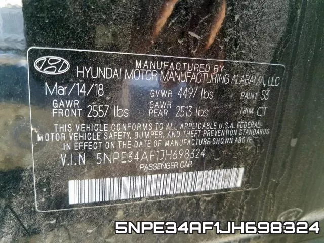 5NPE34AF1JH698324 фото 2