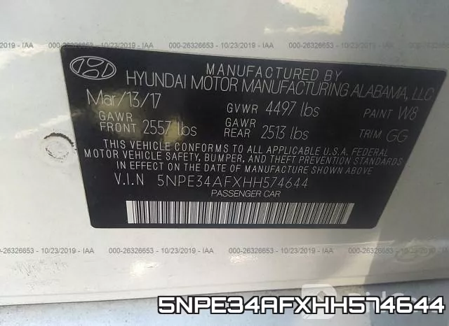 5NPE34AFXHH574644 фото 10