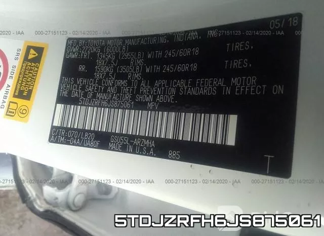 5TDJZRFH6JS875061 фото 10