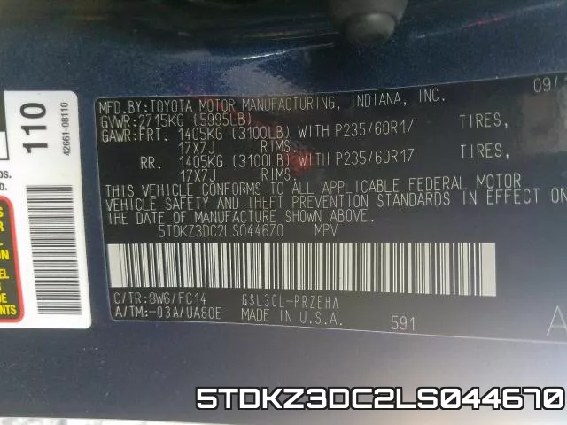 5TDKZ3DC2LS044670 фото 2