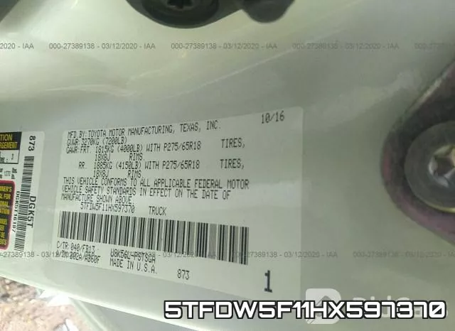 5TFDW5F11HX597370 фото 10