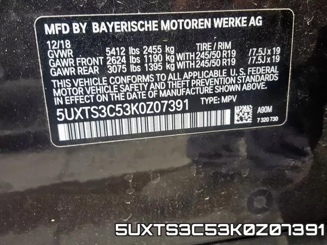 5UXTS3C53K0Z07391 фото 2