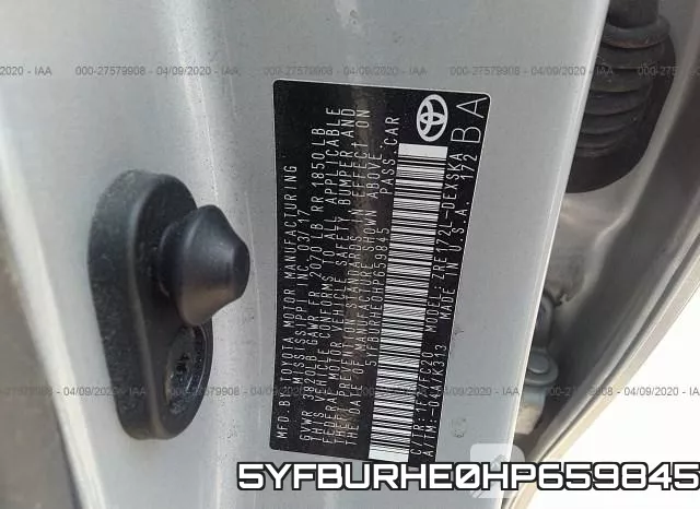 5YFBURHE0HP659845 фото 10