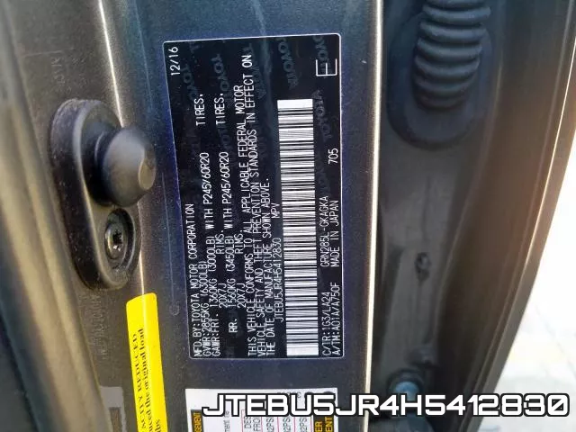 JTEBU5JR4H5412830 фото 2