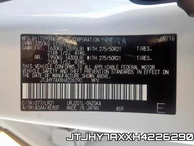 JTJHY7AXXH4226290 фото 2