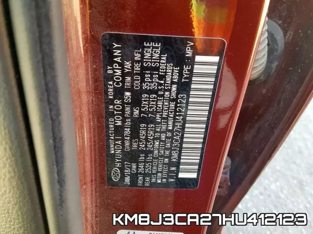 KM8J3CA27HU412123 фото 2