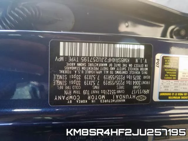KM8SR4HF2JU257195 фото 2