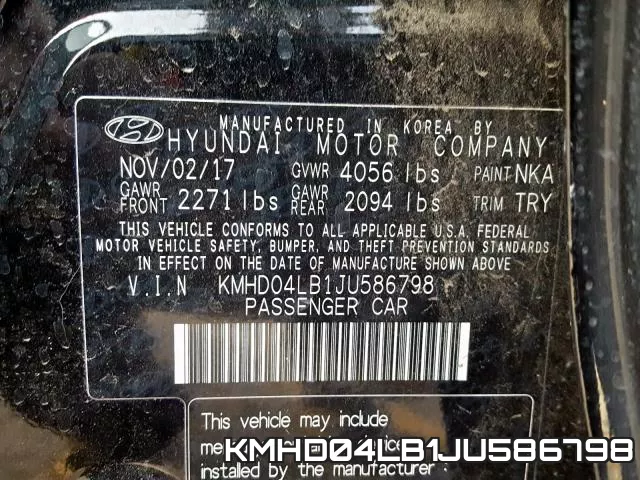 KMHD04LB1JU586798 фото 2
