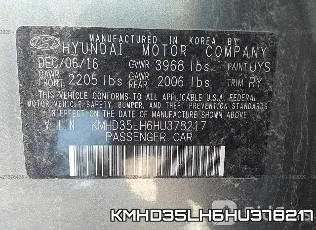 KMHD35LH6HU378217 фото 10