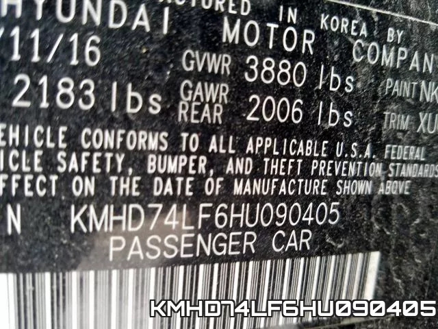 KMHD74LF6HU090405 фото 2