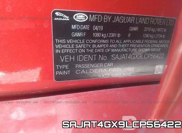 SAJAT4GX9LCP56422 фото 10