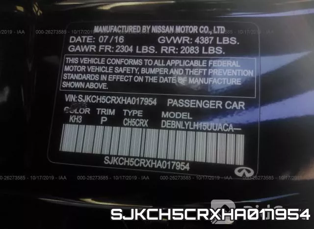 SJKCH5CRXHA017954 фото 10