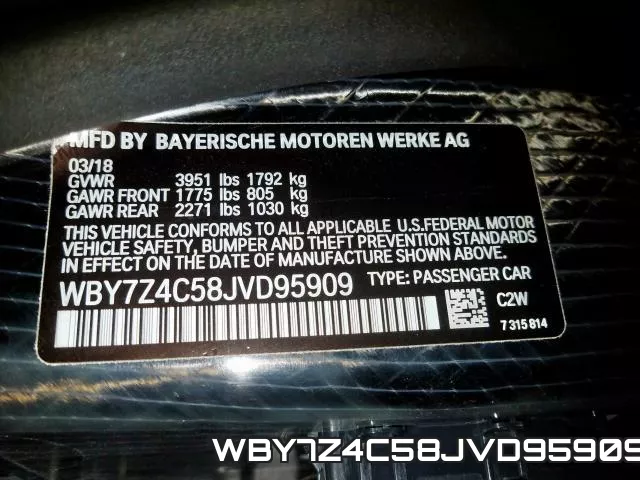 WBY7Z4C58JVD95909 фото 2