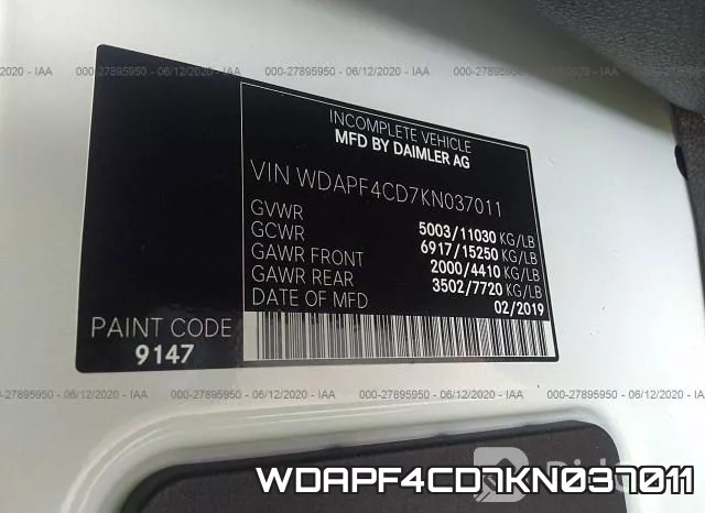 WDAPF4CD7KN037011 фото 10