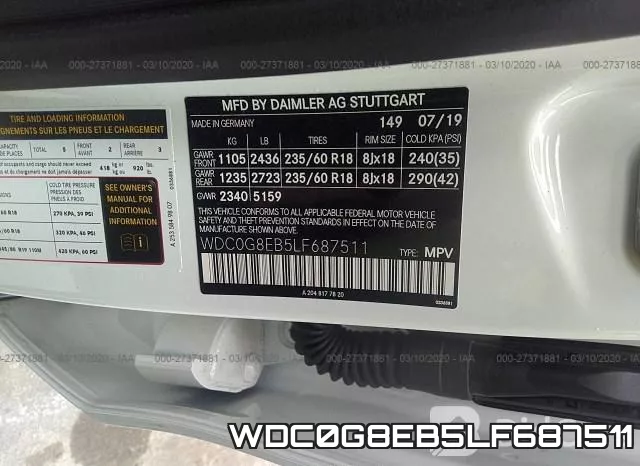 WDC0G8EB5LF687511 фото 10