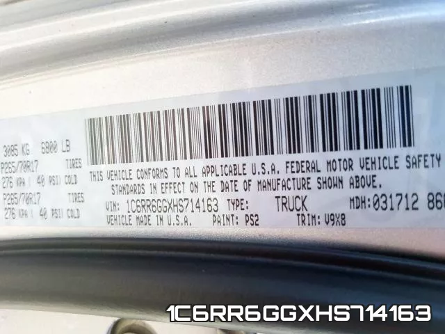 1C6RR6GGXHS714163 фото 2