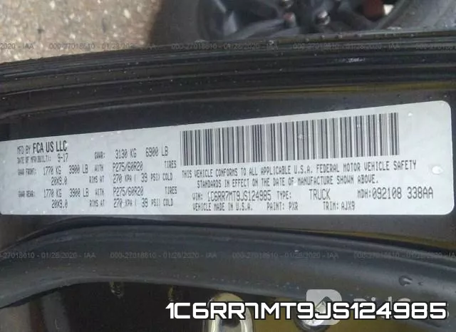 1C6RR7MT9JS124985 фото 10