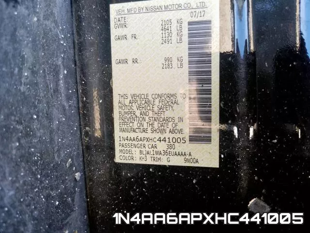 1N4AA6APXHC441005 фото 2