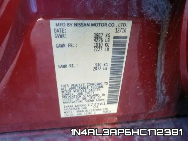 1N4AL3AP6HC172381 фото 2
