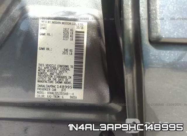 1N4AL3AP9HC148995 фото 10