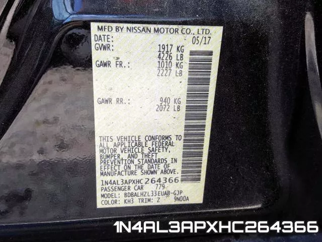 1N4AL3APXHC264366 фото 2
