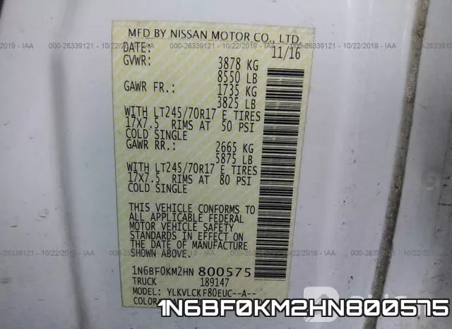 1N6BF0KM2HN800575 фото 10