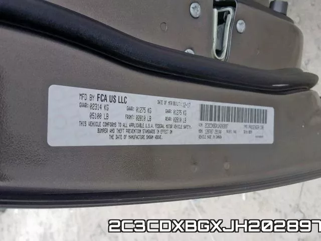 2C3CDXBGXJH202897 фото 2