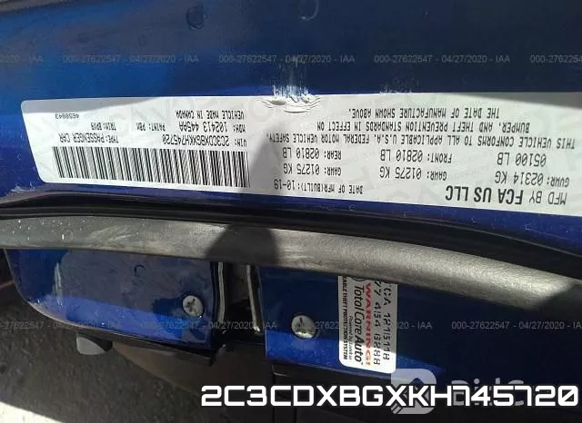 2C3CDXBGXKH745720 фото 10