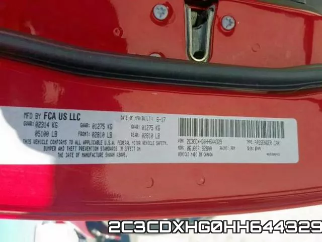 2C3CDXHG0HH644329 фото 2