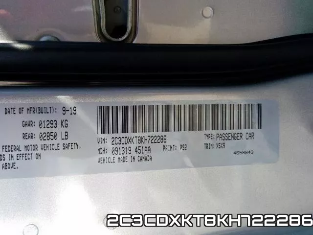 2C3CDXKT8KH722286 фото 2