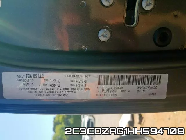 2C3CDZAG1HH594708 фото 2