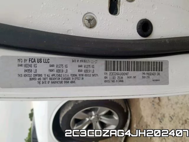 2C3CDZAG4JH202407 фото 2