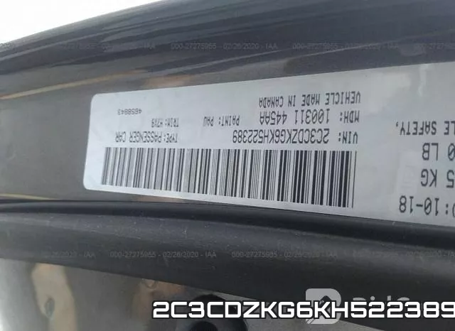 2C3CDZKG6KH522389 фото 10