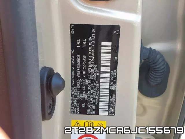 2T2BZMCA6JC155679 фото 2