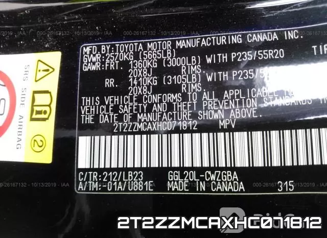 2T2ZZMCAXHC071812 фото 10