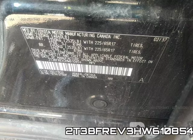 2T3BFREV3HW610854 фото 10