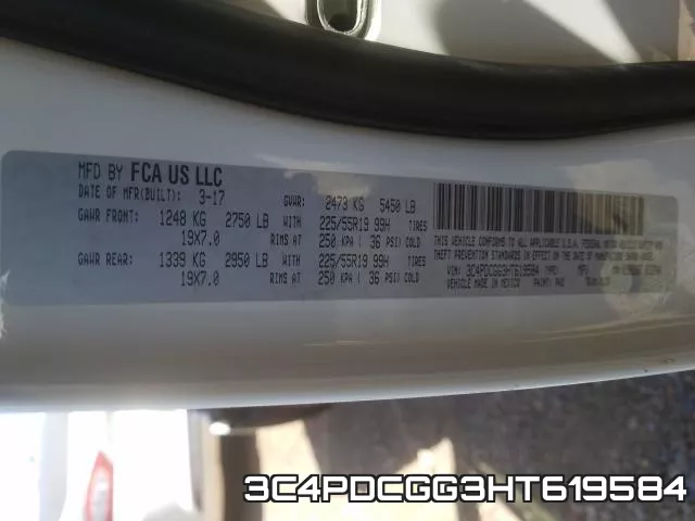 3C4PDCGG3HT619584 фото 2
