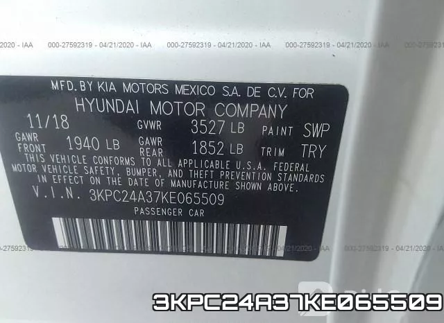 3KPC24A37KE065509 фото 10