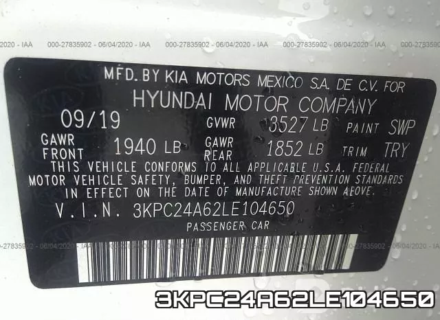 3KPC24A62LE104650 фото 10