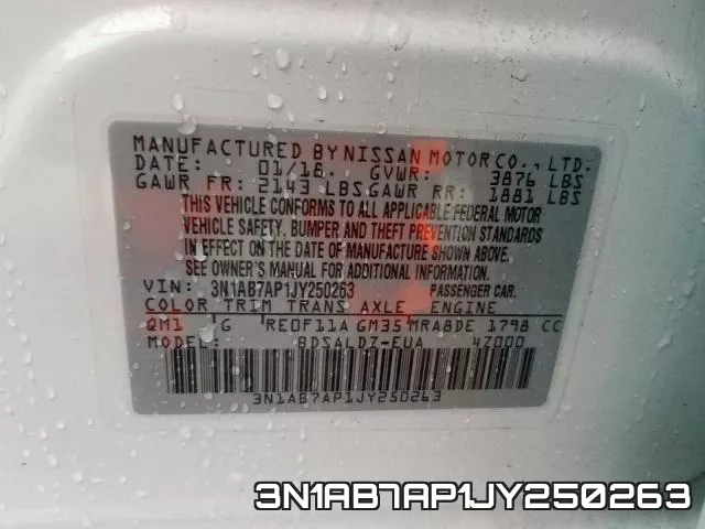 3N1AB7AP1JY250263 фото 2