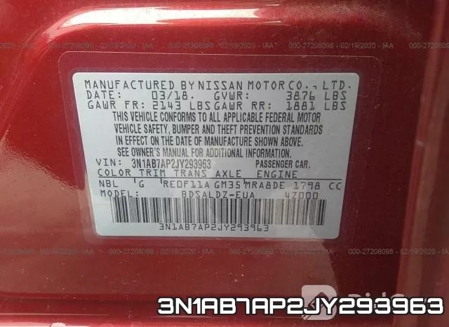3N1AB7AP2JY293963 фото 10