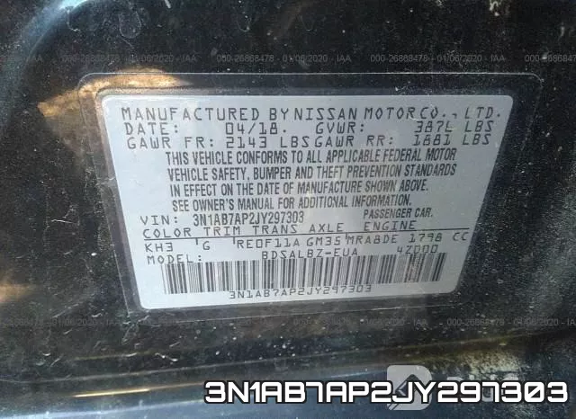 3N1AB7AP2JY297303 фото 10