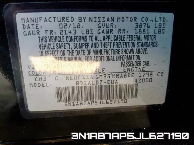 3N1AB7AP5JL627190 фото 2