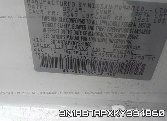3N1AB7APXKY334860 фото 10